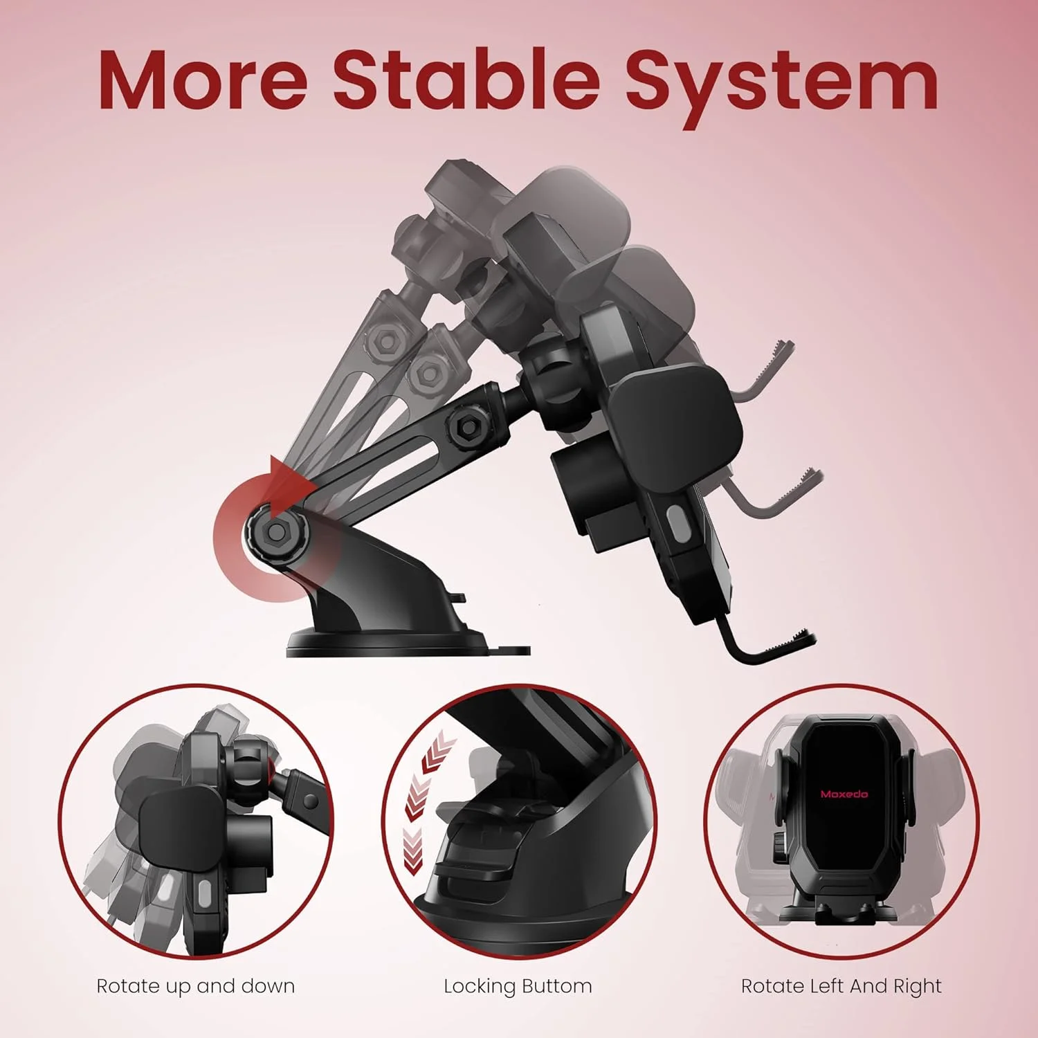 نگهدارنده تلفن بیسیم 15 واتی Moxedo با شارژر خودرو Qi سنسور خودکار شیشه جلو/داشبورد/دریچه هوا سازگار با آیفون 16 15 14 13 12 11 پرو، XR، XS، XS Max، گلکسی S21 نوت 20 اولترا و همه تلفنهای هوشمند نگهدارنده تلفن بیسیم 15 واتی Moxedo با شارژر خودرو Qi سنسور خودکار شیشه جلو/داشبورد/دریچه هوا سازگار با آیفون 16 15 14 13 12 11 پرو، XR، XS، XS Max، گلکسی S21 نوت 20 اولترا و همه تلفنهای هوشمند