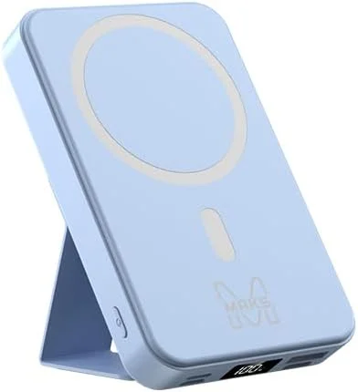 پاور بانک مغناطیسی موبایل، شارژر همراه بی سیم 10000 میلی آمپر ساعت، بسته باتری شارژ سریع 22.5 واتی با USB-C، نگهدارنده موبایل، نمایشگر دیجیتال، سری آیفون و سامسونگ