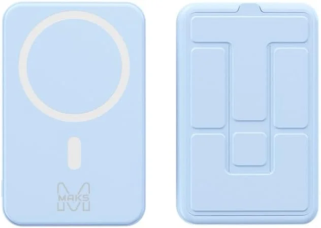 پاور بانک مغناطیسی موبایل، شارژر همراه بی سیم 10000 میلی آمپر ساعت، بسته باتری شارژ سریع 22.5 واتی با USB-C، نگهدارنده موبایل، نمایشگر دیجیتال، سری آیفون و سامسونگ