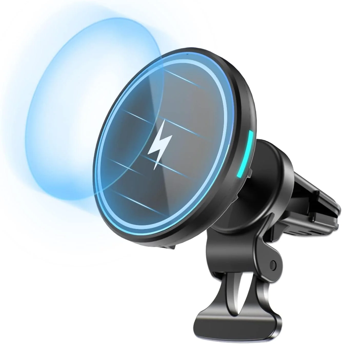 پایه نگهدارنده گوشی و شارژر وایرلس خودرو KASTWAVE - شارژ سریع برای آیفون، سامسونگ گلکسی، گوگل، ال‌جی - هولدر مغناطیسی داشبورد برای رانندگی ایمن