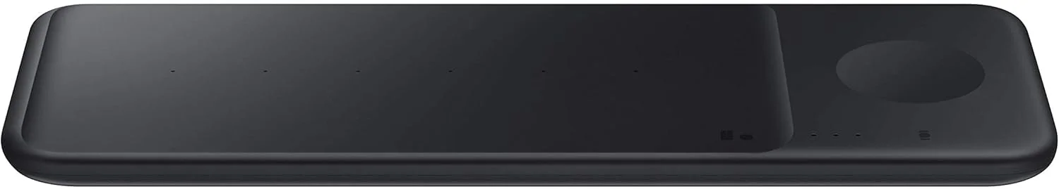 شارژر بی‌سیم سه‌گانه الکترونیکی KASTWAVE، سازگار با Qi - شارژ همزمان تا 3 دستگاه - برای تلفن‌های گلکسی، بادز، ساعت‌ها و دستگاه‌های آیفون اپل، مشکی (نسخه ایالات متحده)