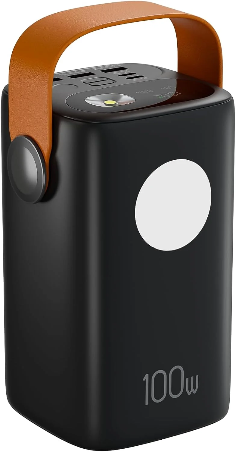 پاوربانک 60000 میلی آمپر ساعت گرین لاین Hypercore، شارژ سریع PD100W، شارژ لپ تاپ، 3 پورت USB-A و 2 پورت USB-C، چراغ قوه LED، نمایشگر اطلاعات، بسته باتری قابل حمل، برای آیفون، اندروید، تبلت، مک بوک