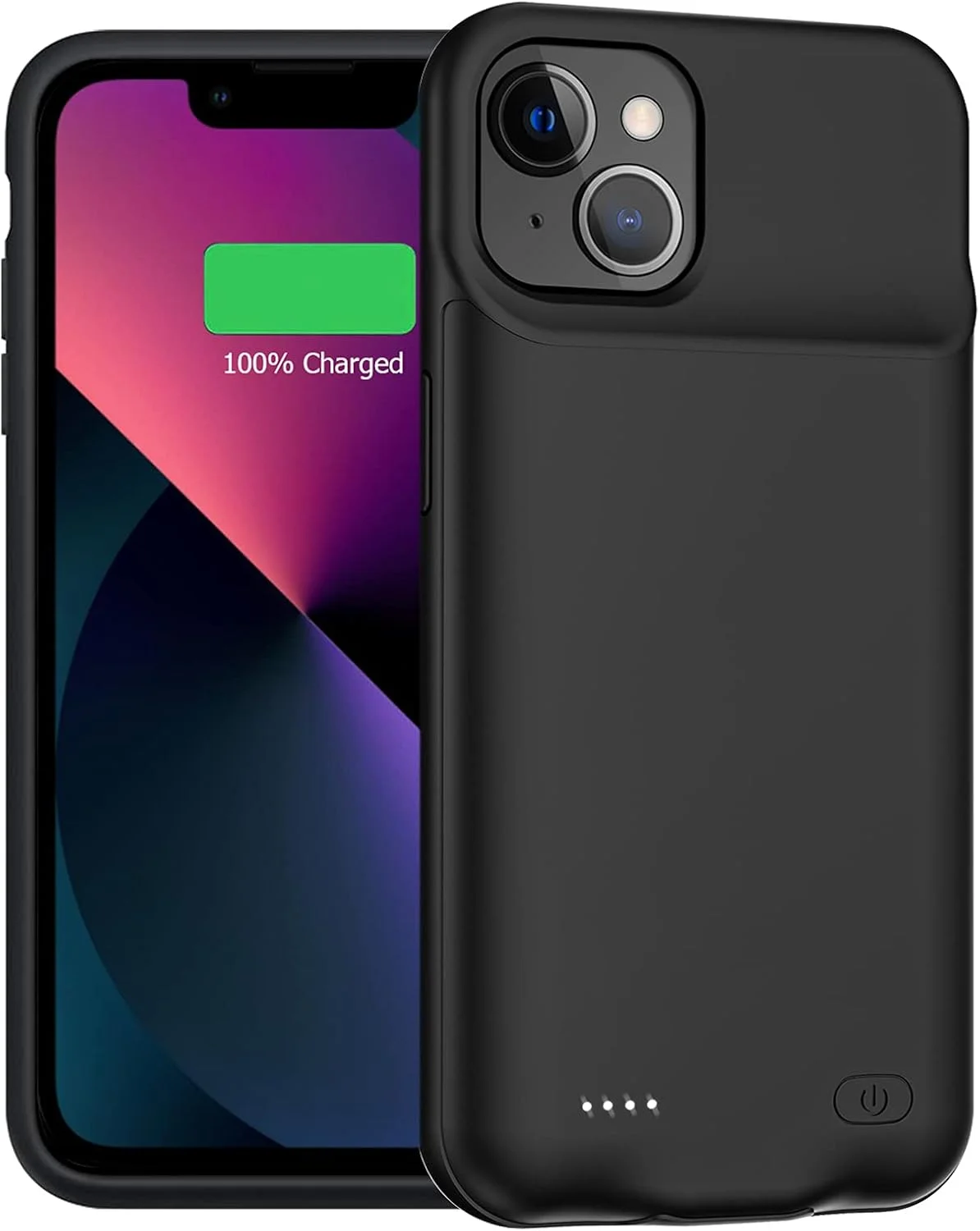 کاور باتری دار برای آیفون 13، با ظرفیت 7000mAh، فوق العاده باریک، محافظ قابل حمل، سازگار با Carplay برای آیفون 13 (6.1 اینچ)، کاور شارژر باتری قابل شارژ و افزایش دهنده