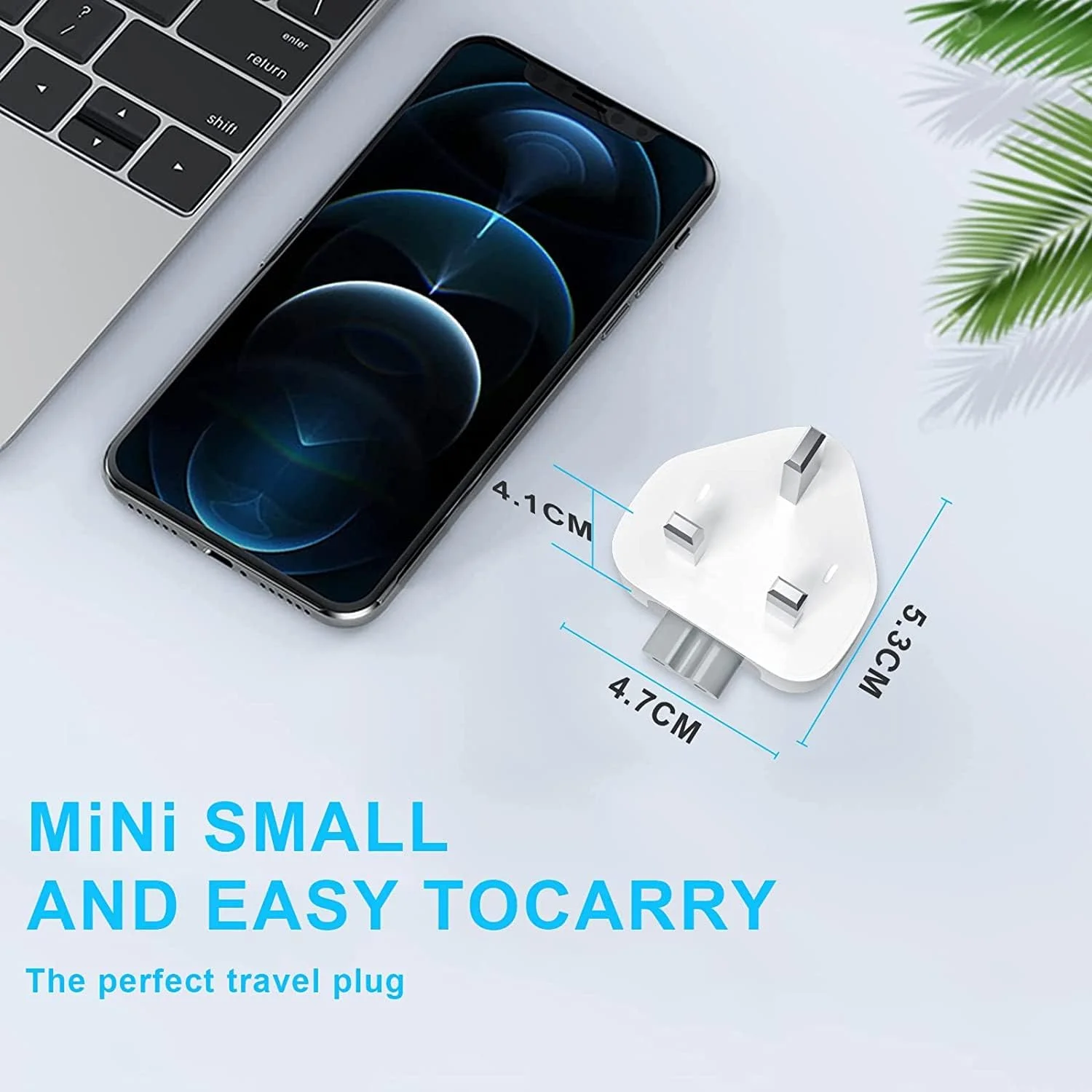 eTECH UK Plug Duck-Head Power Adapter With FUSE/UK/AC Adapter For All MacBooks USB-C Power Adapters, Replacement UK 3 Pin AC Power Adapter, For MacBook Pro/Air/Mac/i-Book/i-Phone/i-Pod, (3 Pack)