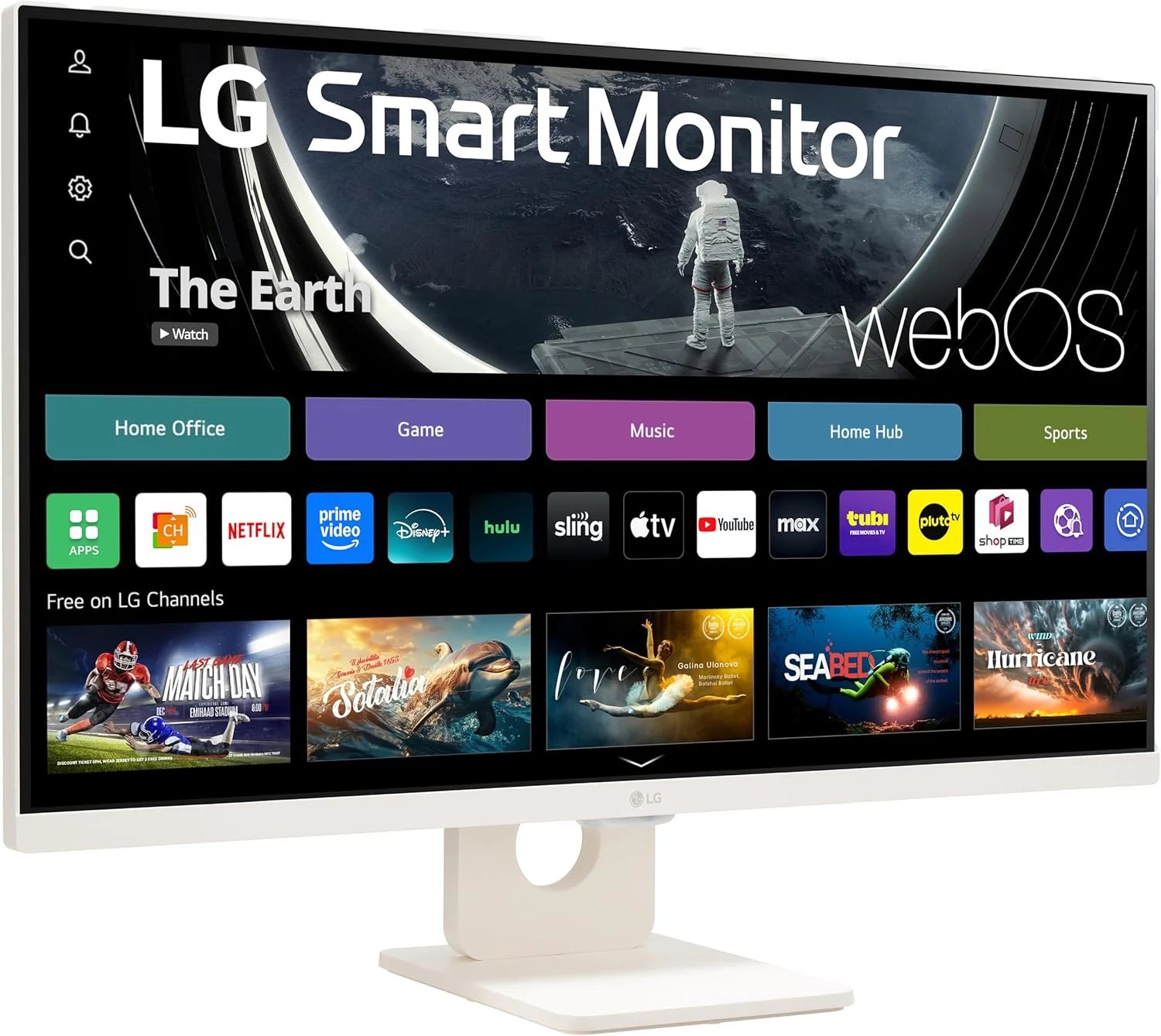LG 27U511SA-W 27-Inch Smart Full HD (1920 x 1080) IPS Computer Monitor, 100Hz, Built-in Speaker, Airplay, Bluetooth, Screen Share, Flicker Safe, Reader Mode, Remote Control, HDMI, Tilt Stand, White LG 27U511SA-W 27-Inch Smart Full HD (1920 x 1080) IPS Computer Monitor, 100Hz, Built-in Speaker, Airplay, Bluetooth, Screen Share, Flicker Safe, Reader Mode, Remote Control, HDMI, Tilt Stand, White