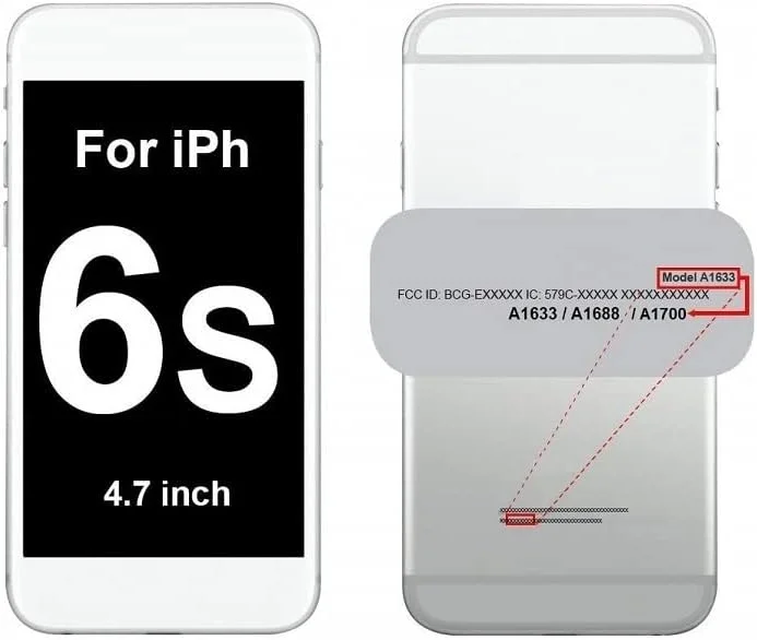 Charging Dock connector compatible with iPhone 6S - Charging Port Flex Cable, White (A1633, A1688, A1700)