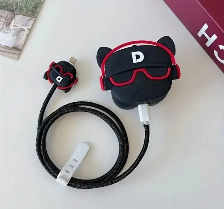 3D CuteCartoon Protective Case for iPhone Charger Protector 18/20W charging cover case