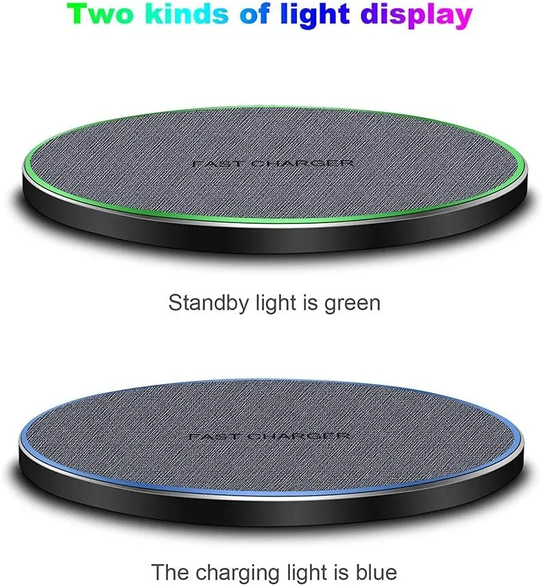 Wireless Charger, 20W Fast Wireless Charging Pad for Samsung Galaxy S24/S23/S22/S21/S20/S10/S9/z flip 3, Compatible with for iPhone 15/14/13/12/12Pro/11/8, for Google Pixel 5/6/7/8 (Grey)