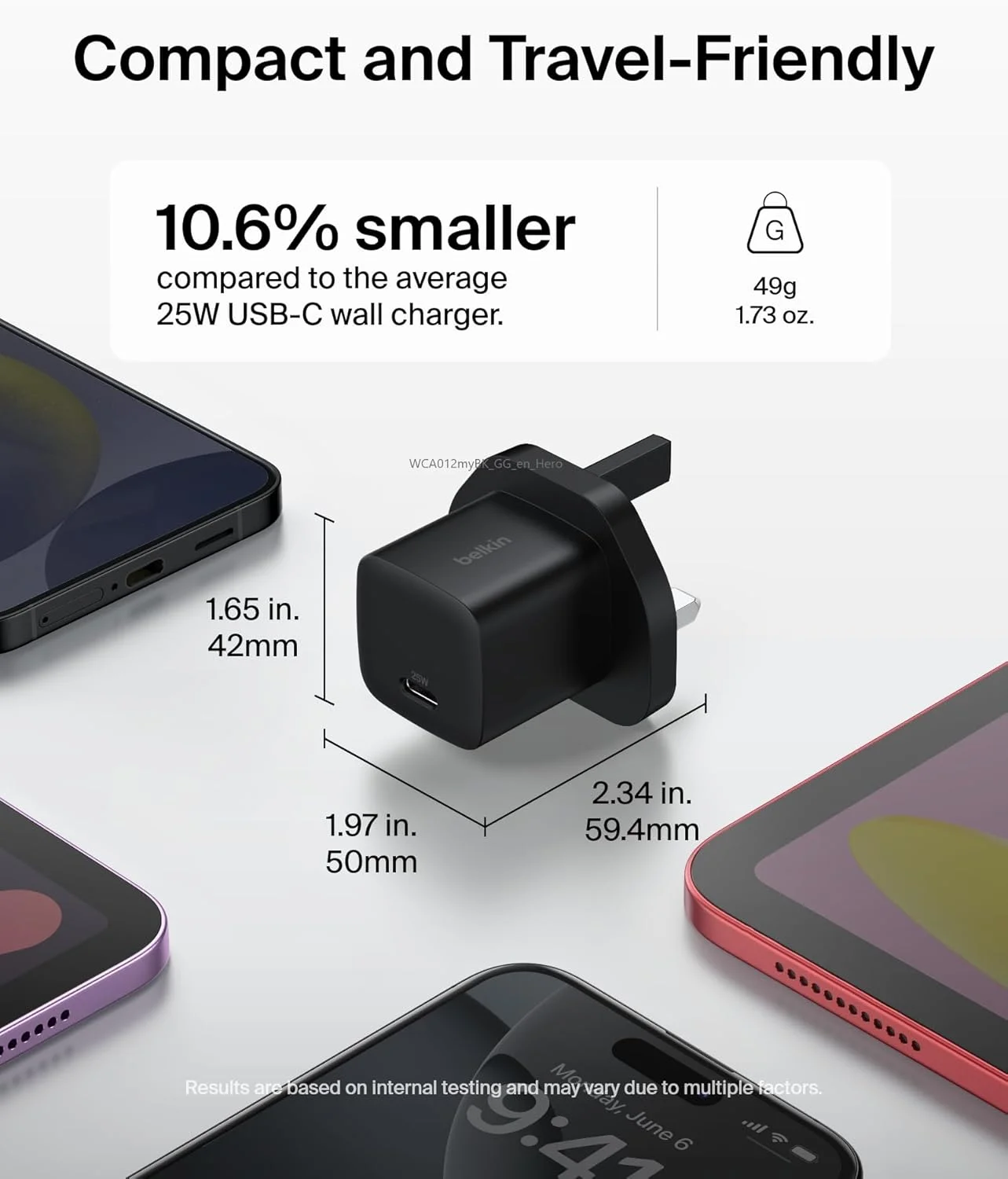 Belkin USB-C Plug 25W with 60W USB-C Cable (3.3ft, 1M) - Phone Charger PD 3.0 Fast Charging with PPS for Apple iPhone 17, Air, 16, Samsung Galaxy S25, Pixel 10, Nintendo Switch, & More - Black Belkin USB-C Plug 25W with 60W USB-C Cable (3.3ft, 1M) - Phone Charger PD 3.0 Fast Charging with PPS for Apple iPhone 17, Air, 16, Samsung Galaxy S25, Pixel 10, Nintendo Switch, & More - Black