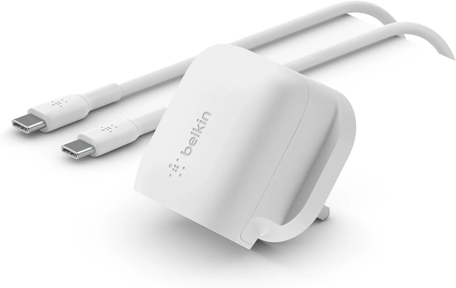 Belkin 20W USB Type C Power Delivery Wall Charger, Fast Charging Adaptor with Certified USB-C PD 3.1 PPS and Travel Sized Compact Design for iPhone 15, Pro, Max, Mini, iPad, Galaxy, Pixel and More