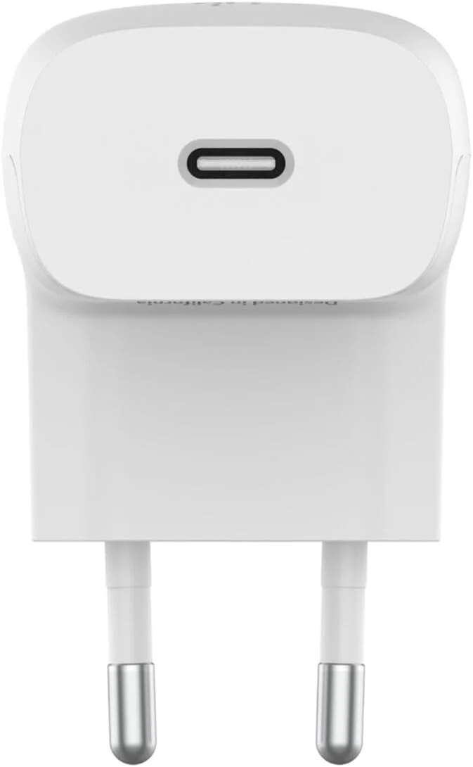 Belkin 20W USB Type C Power Delivery wall charger, fast charger plug with certified USB-C PD 3.1 PPS and compact design travel charger for iPhone 16, 15, 14, Samsung Galaxy S24, iPad, Pixel and more Belkin 20W USB Type C Power Delivery wall charger, fast charger plug with certified USB-C PD 3.1 PPS and compact design travel charger for iPhone 16, 15, 14, Samsung Galaxy S24, iPad, Pixel and more