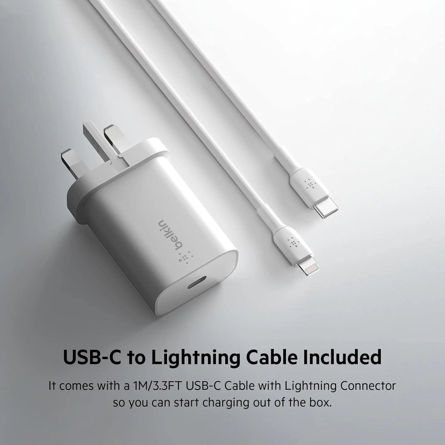 Belkin 25W Power Delivery USB C PPS Wall Charger with Included USB-C to Lightning MFi Cable, USB Type C PD Power Adapter PPS enabled fast charger for iPhone 13, 12, Pro, Pro Max, Mini, and More Belkin 25W Power Delivery USB C PPS Wall Charger with Included USB-C to Lightning MFi Cable, USB Type C PD Power Adapter PPS enabled fast charger for iPhone 13, 12, Pro, Pro Max, Mini, and More