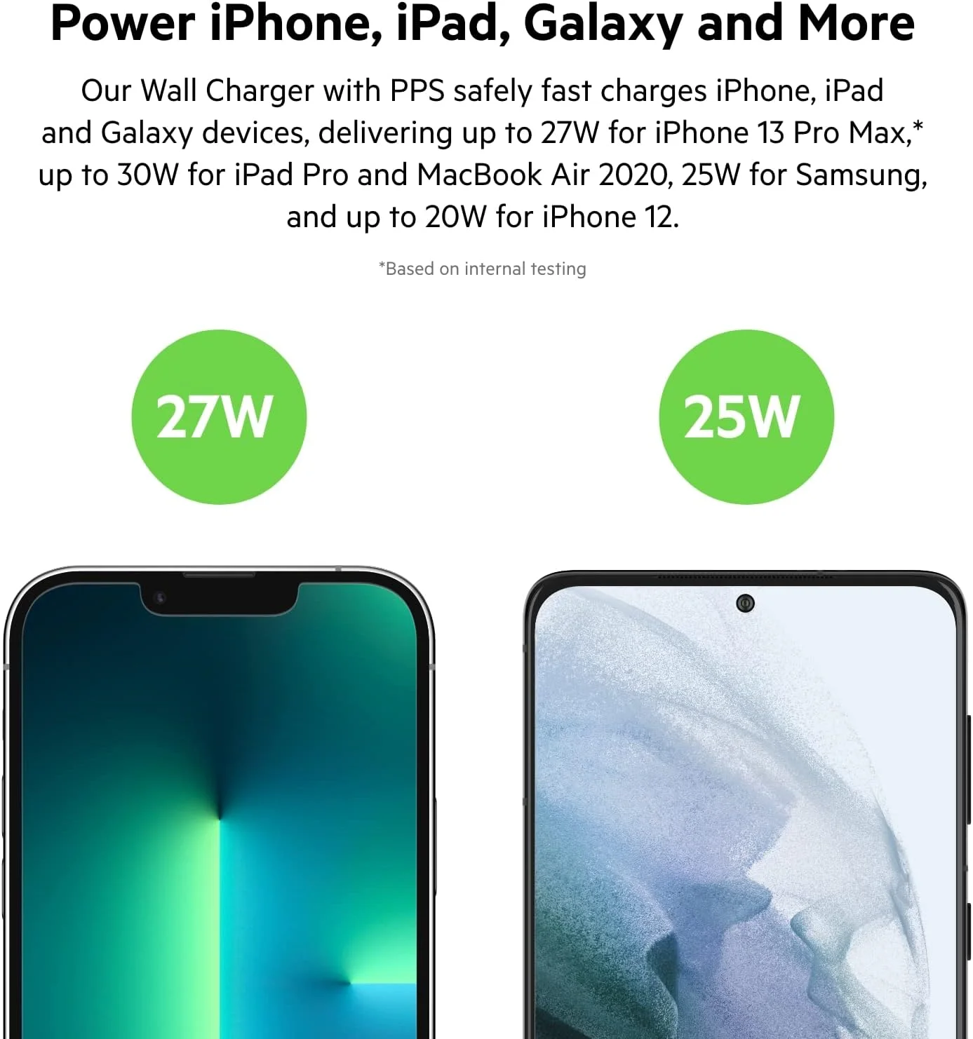 Belkin 30W USB C Wall Charger with USB-C to Lightning Cable, PPS, PowerDelivery, USB-IF Certified PD 3.0 Fast Charging for iPhone 14/14 Plus, Pro, Pro Max, and More Belkin 30W USB C Wall Charger with USB-C to Lightning Cable, PPS, PowerDelivery, USB-IF Certified PD 3.0 Fast Charging for iPhone 14/14 Plus, Pro, Pro Max, and More