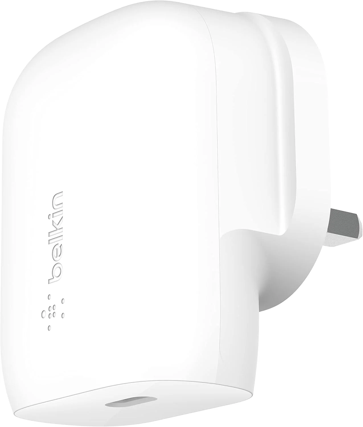 Belkin 30W USB C wall charger with PPS, Power Delivery, USB-IF certified PD 3.0, fast charger plug for iPhone 17, Air, 16, 15, Samsung Galaxy S25, iPad, AirPods, Google Pixel and More