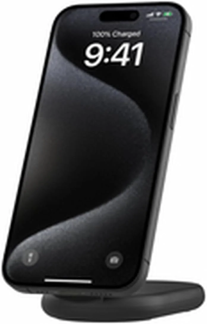 Belkin BoostCharge Magnetic Foldable Qi2 Wireless Charger 15W MagSafe Compatible Qi2 Fast Charging for iPhone 16/15/14/13 Series, Support Standby Mode, Power Supply Included - Black