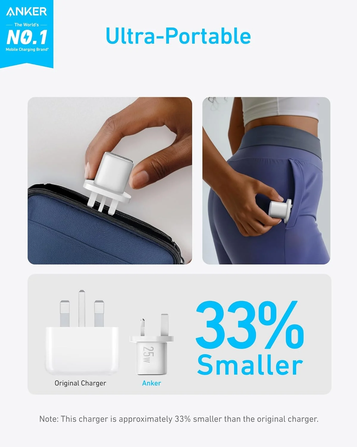 شارژر 25 واتی USB C انکر، پشتیبانی از شارژ سریع PPS برای آیفون 17/16/16 پرو/16 پرو مکس/15، سامسونگ گلکسی S25/S24/Z Fold/Z Flip/Tab (شامل کابل USB C به طول 1.5 متر) شارژر 25 واتی USB C انکر، پشتیبانی از شارژ سریع PPS برای آیفون 17/16/16 پرو/16 پرو مکس/15، سامسونگ گلکسی S25/S24/Z Fold/Z Flip/Tab (شامل کابل USB C به طول 1.5 متر)