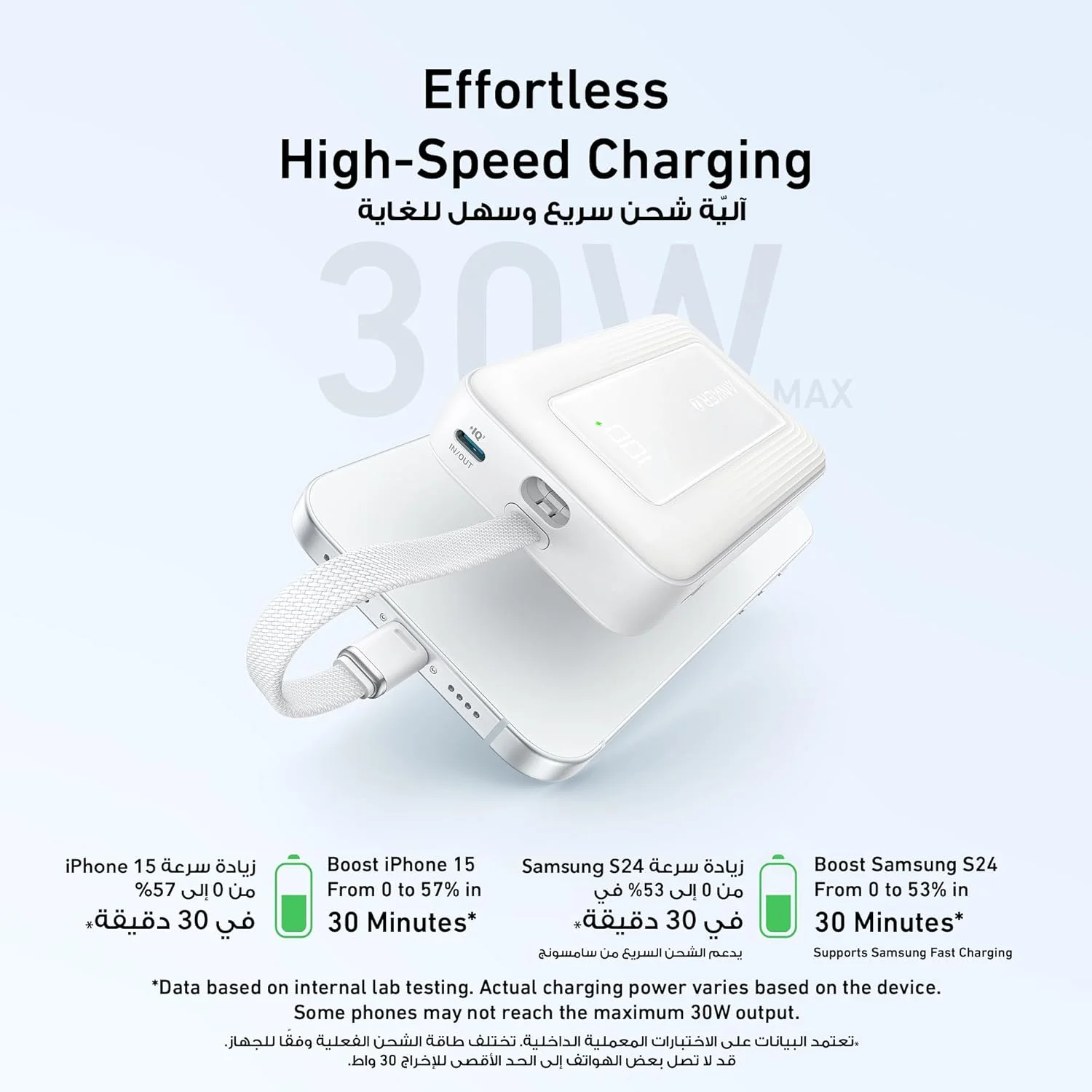 پاور بانک انکر زولو، شارژر قابل حمل 10000 میلی آمپر ساعتی 30 واتی با سرعت بالا با کابل USB-C داخلی، بسته باتری برای سری آیفون 17/17 ایر/17 پرو/17 پرو مکس/16، گلکسی و موارد دیگر (سفید، 10000 میلی آمپر ساعت) پاور بانک انکر زولو، شارژر قابل حمل 10000 میلی آمپر ساعتی 30 واتی با سرعت بالا با کابل USB-C داخلی، بسته باتری برای سری آیفون 17/17 ایر/17 پرو/17 پرو مکس/16، گلکسی و موارد دیگر (سفید، 10000 میلی آمپر ساعت)