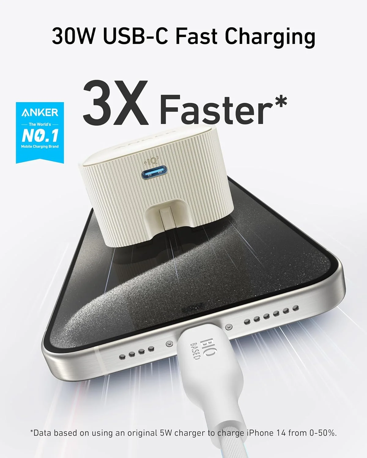 شارژر دیواری USB C نانو انکر، شارژر USB C پرسرعت 30 واتی با دوشاخه تاشو، PIQ 3.0 و شارژ سریع PPS، برای سری آیفون 17/16، پیکسل، گلکسی، آیپد و موارد دیگر (کابل شامل نمی شود) شارژر دیواری USB C نانو انکر، شارژر USB C پرسرعت 30 واتی با دوشاخه تاشو، PIQ 3.0 و شارژ سریع PPS، برای سری آیفون 17/16، پیکسل، گلکسی، آیپد و موارد دیگر (کابل شامل نمی شود)