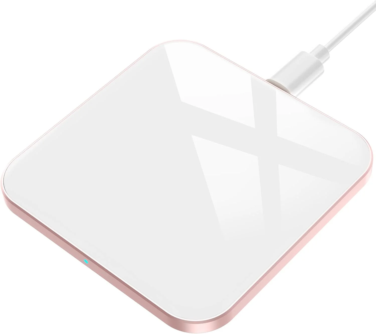 پد شارژر بیسیم AGPTEK، دارای گواهی Qi، حداکثر توان 15 وات، شارژ سریع بیسیم سازگار با iPhone 15/14/13/12/12 Pro/11/11 Pro/XR/XS/X/8، Samsung Galaxy S23/S22/S21/S20/S10/S9/S8، AirPods Pro، سفید پد شارژر بیسیم AGPTEK، دارای گواهی Qi، حداکثر توان 15 وات، شارژ سریع بیسیم سازگار با iPhone 15/14/13/12/12 Pro/11/11 Pro/XR/XS/X/8، Samsung Galaxy S23/S22/S21/S20/S10/S9/S8، AirPods Pro، سفید