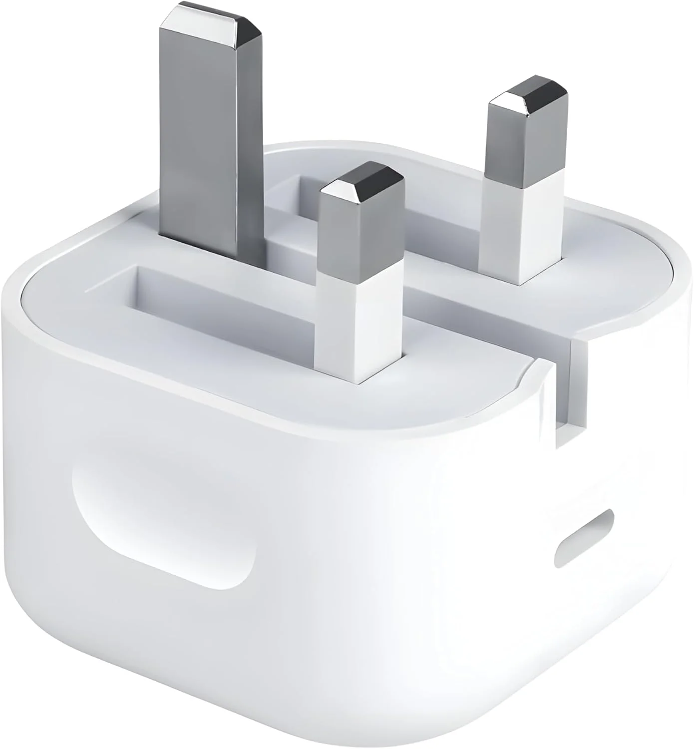 آداپتور برق دیواری سریع 20 واتی USB نوع C و آداپتور مسافرتی برق جهانی جمع و جور سازگار با سری آیفون 16 / سری 15 / سری 14 / سری 13 / سری گلکسی اولترا (دوشاخه 3 پین سفید)