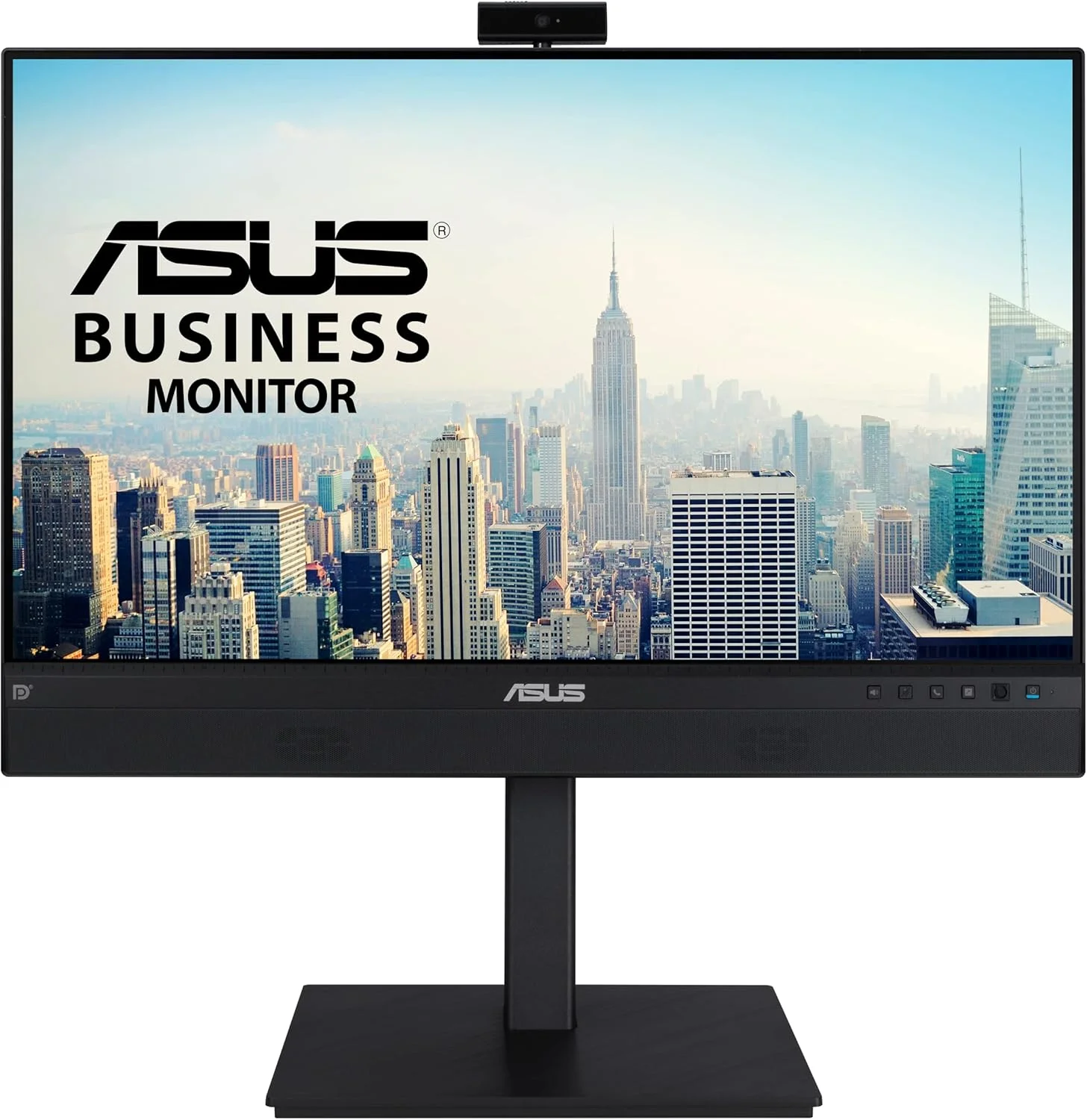 مانیتور وبکم ASUS BE24ECSNK – ۲۴ اینچ (قابل مشاهده ۲۳.۸ اینچ)، Full HD، IPS، بدون حاشیه، وبکم Full HD، آرایه میکروفون، حذف نویز هوش مصنوعی، دارای گواهی Zoom، نوردهی خودکار چهره، داکینگ USB-C، RJ45