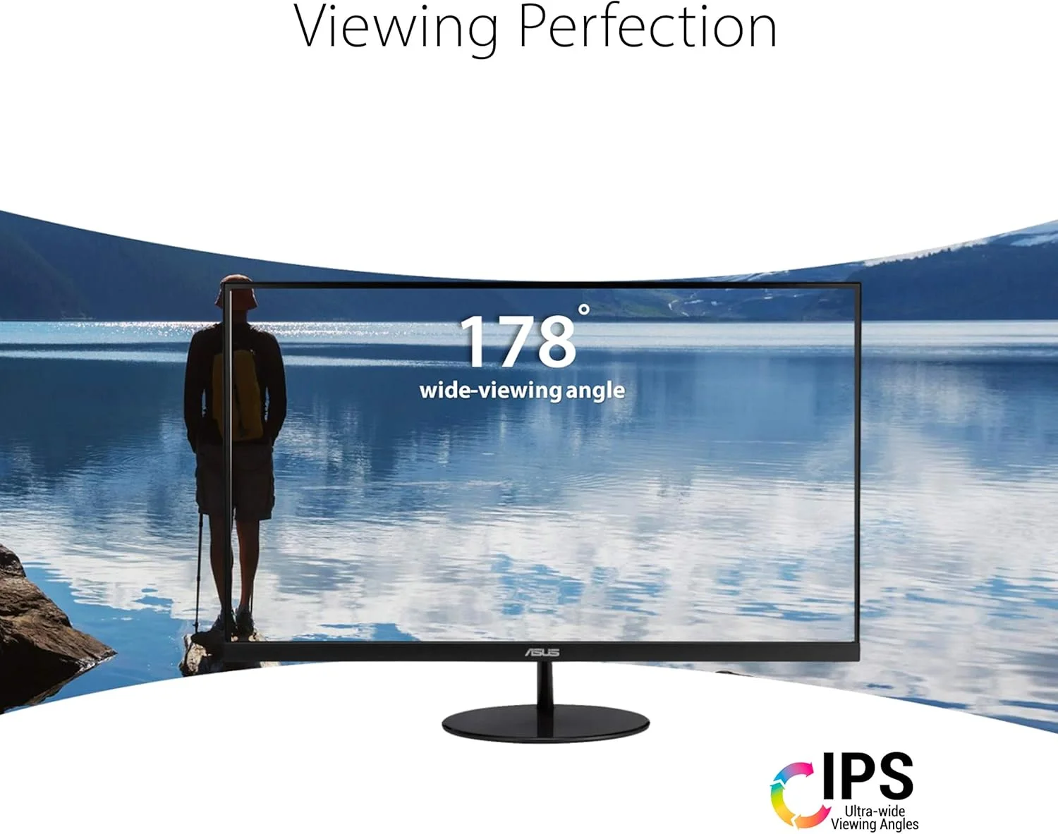 مانیتور 23.8 اینچی ایسوس مدل VL249HE، کیفیت تصویر 1080P Full HD، نرخ بروزرسانی 75 هرتز، پنل IPS، Adaptive-Sync/FreeSync، محافظت از چشم، دارای پورت های HDMI و VGA، طراحی باریک بدون قاب، قابلیت نصب روی دیوار (VESA)