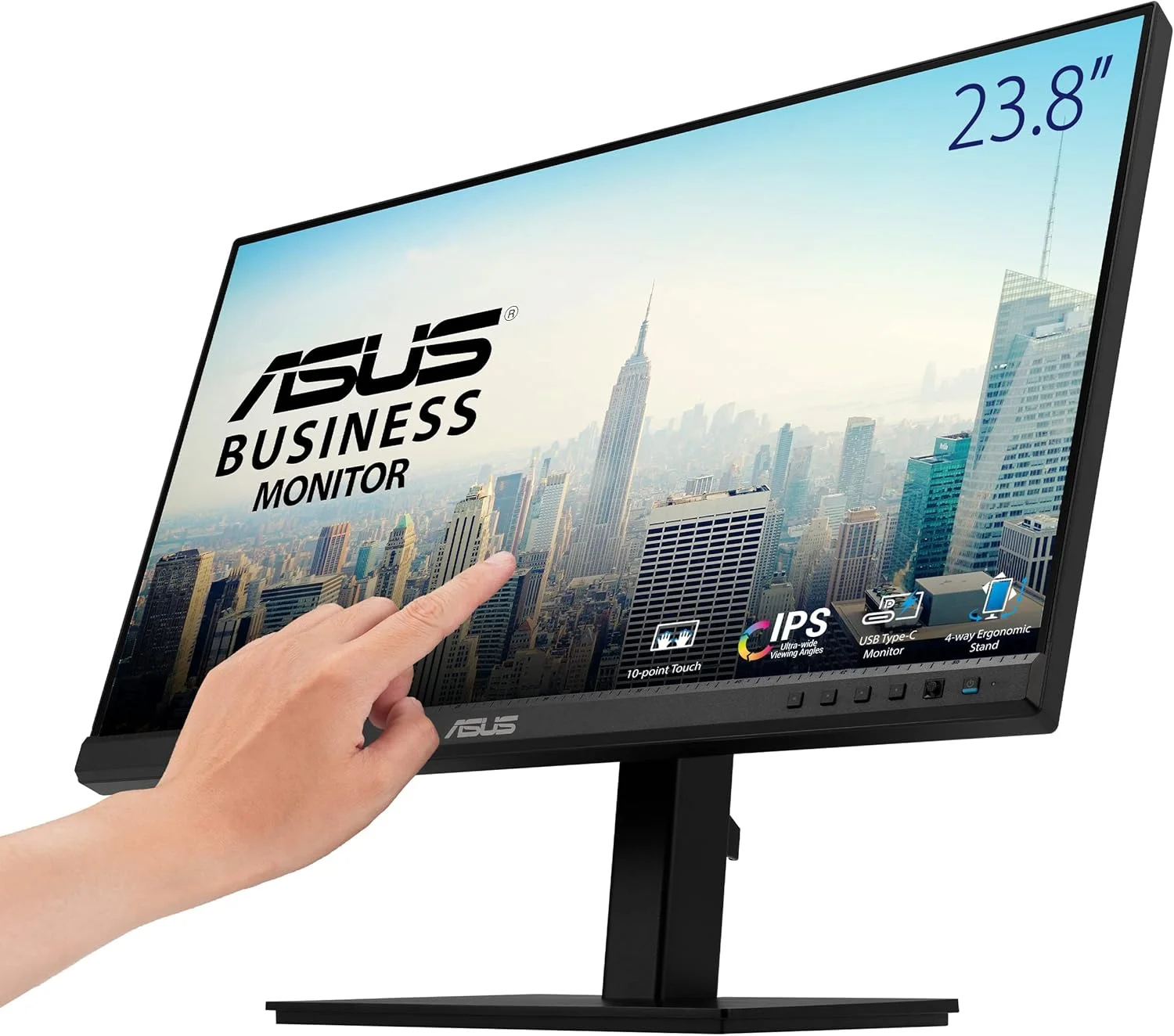 مانیتور لمسی 24 اینچی ایسوس مدل BE24ECSBT، پنل IPS، کیفیت FHD 1920x1080، نسبت تصویر 16:9، زمان پاسخگویی 5 میلیثانیه، روشنایی 300cdm، رنگ مشکی، نرخ بروزرسانی 75 هرتز، دارای پورت HDMI مانیتور لمسی 24 اینچی ایسوس مدل BE24ECSBT، پنل IPS، کیفیت FHD 1920x1080، نسبت تصویر 16:9، زمان پاسخگویی 5 میلیثانیه، روشنایی 300cdm، رنگ مشکی، نرخ بروزرسانی 75 هرتز، دارای پورت HDMI