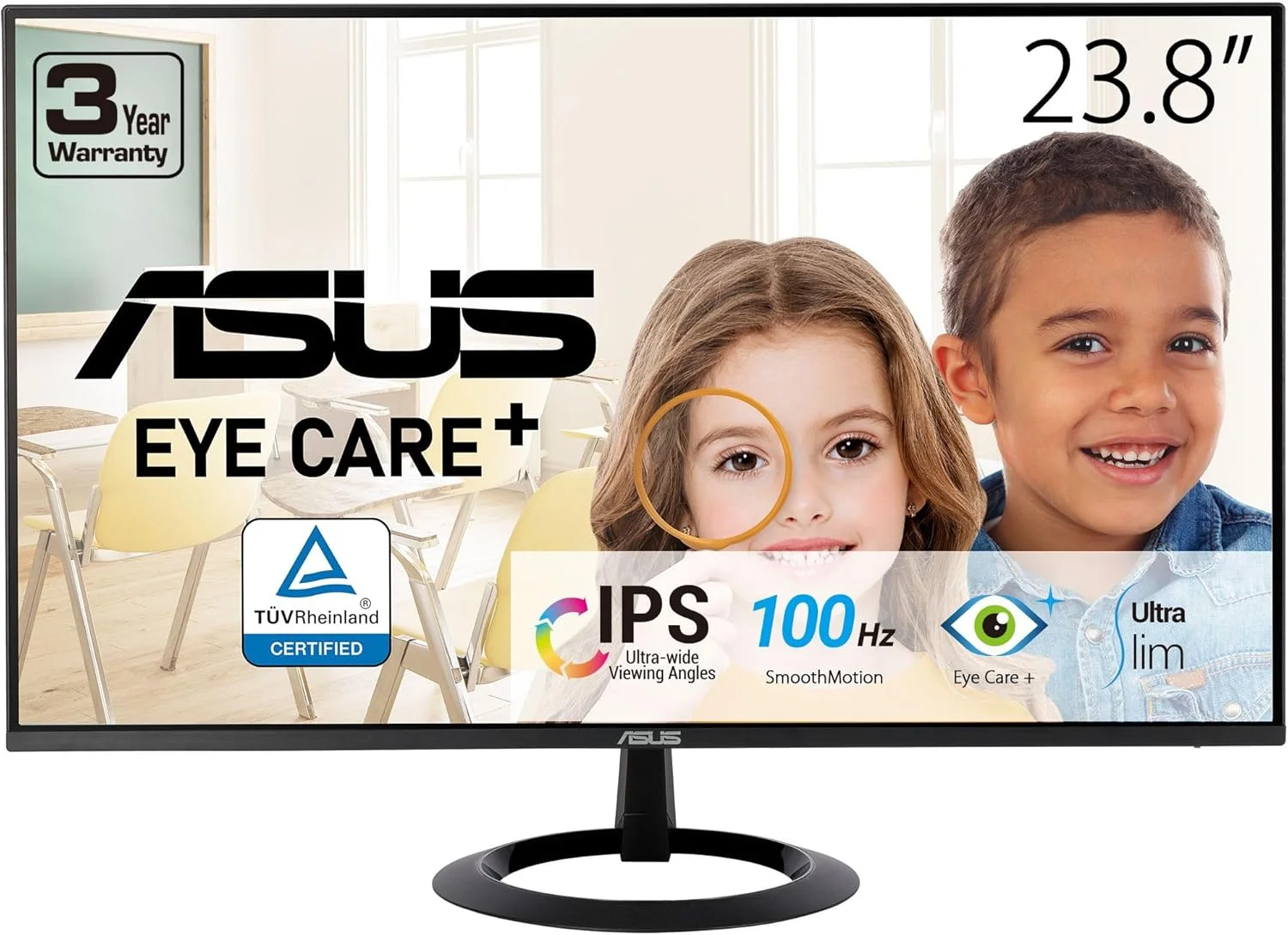 مانیتور 24 اینچی (23.8 اینچ قابل مشاهده) ایسوس مدل VZ24EHF - پنل IPS، رزولوشن Full HD (1920 x 1080)، بدون حاشیه، 100 هرتز، Adaptive-Sync، زمان پاسخگویی 1 میلیثانیه، HDMI، نور آبی کم، بدون پرش تصویر، طراحی فوقالعاده باریک مانیتور 24 اینچی (23.8 اینچ قابل مشاهده) ایسوس مدل VZ24EHF - پنل IPS، رزولوشن Full HD (1920 x 1080)، بدون حاشیه، 100 هرتز، Adaptive-Sync، زمان پاسخگویی 1 میلیثانیه، HDMI، نور آبی کم، بدون پرش تصویر، طراحی فوقالعاده باریک