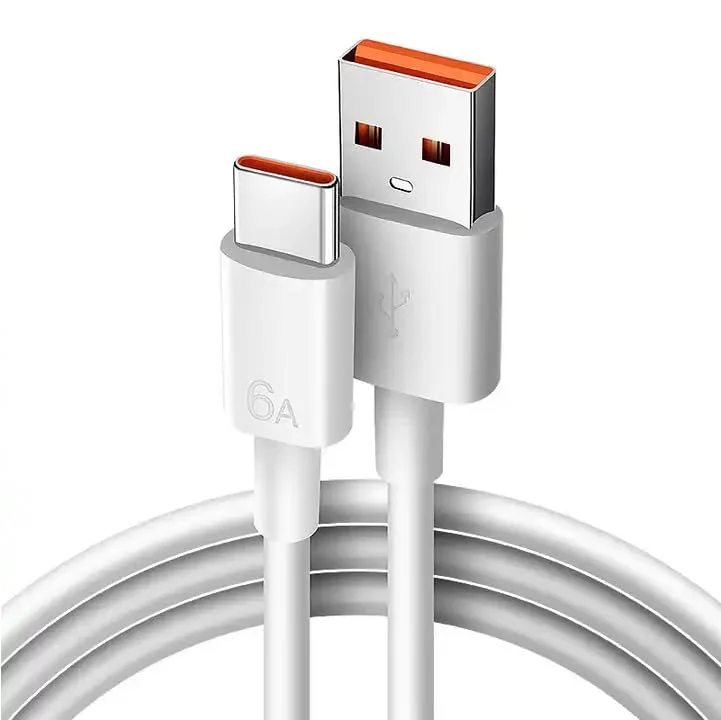 کابل شارژ توربو برای شیائومی. کابل USB با شارژ سریع 6 آمپر 120 وات حداکثر، کابل USB C انتقال داده 480 مگابیت بر ثانیه برای اندروید. کابل USB C 67 وات 6 آمپر برای Mi 11 Ultra. شارژ 90w 65w 33w