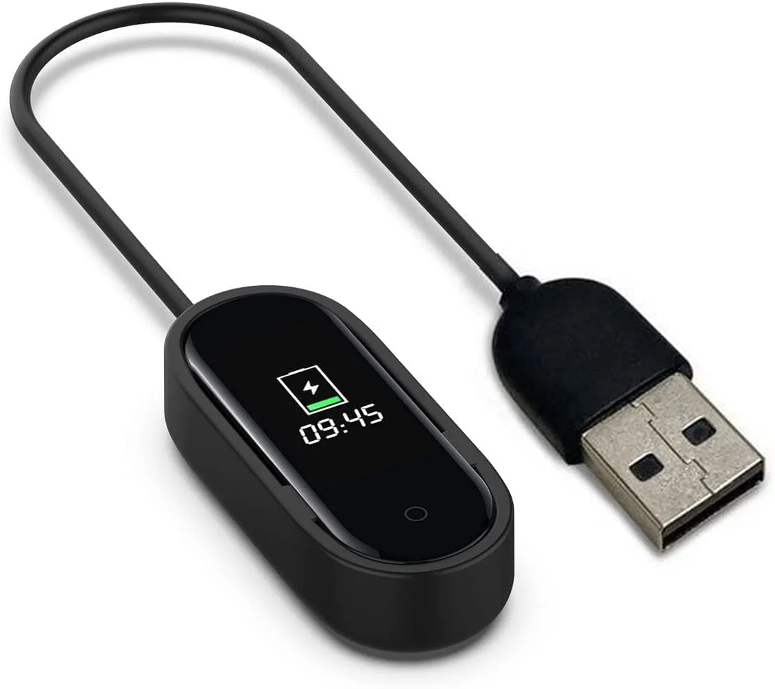 کابل شارژ USB برای ردیاب ورزشی تناسب اندام شیائومی می بند 4 - مشکی