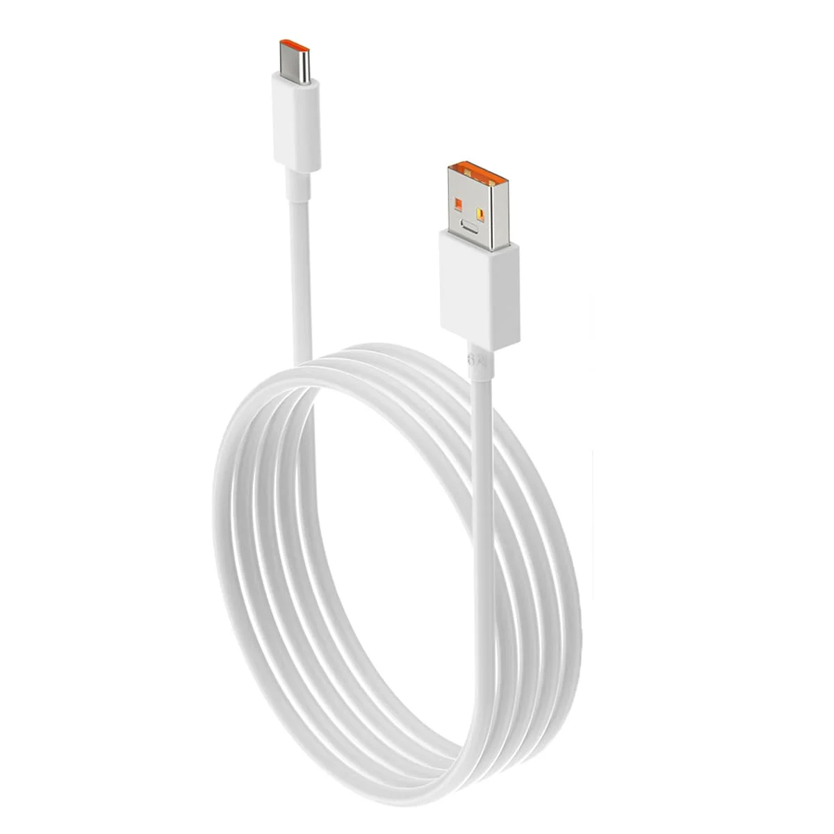 کابل شارژ سریع USB Type C با توان 120 وات سازگار با گوشی های شیائومی 17 پرو مکس 15 14 13 12 14t 13t 12t 12s لایت ردمی نوت K80 K70 K60 K50 11 11s پلاس پرو پوکو X6 X5 F4 بلک شارک 6A با طول 1.8 متر