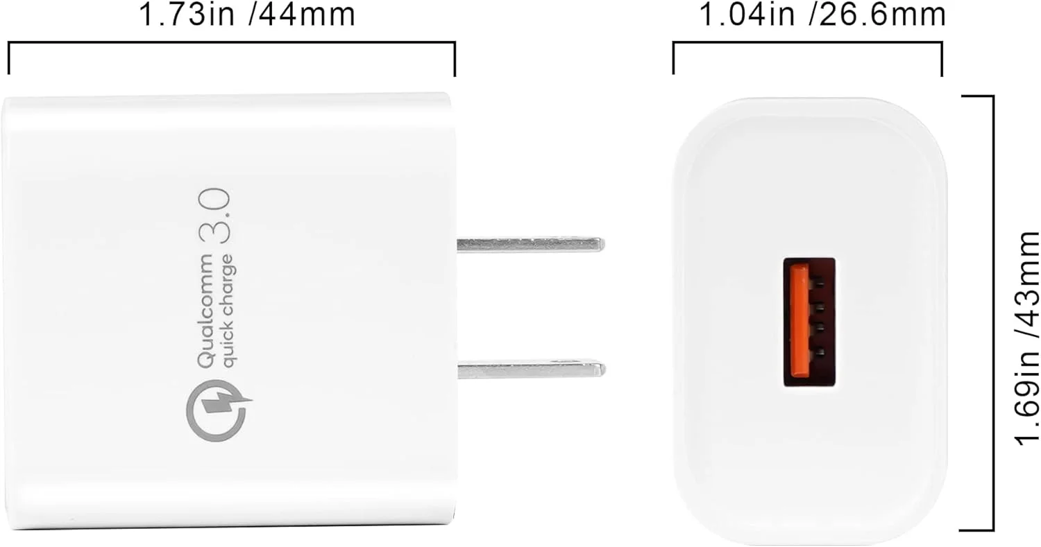 شارژر دیواری TPLTECH Quick Charge 3.0 با سرعت شارژ بالا برای شیائومی Redmi Note 7 8/Note 8 9 Pro/9S، Mi 8/8 Lite/8 Pro، Mi 9 SE Lite، 9T Dash Pro، Mi A2 A3، MI Mix 3 2/Mix 2S، Pocophone F1، کابل Type C به طول 6.5 فوت شارژر دیواری TPLTECH Quick Charge 3.0 با سرعت شارژ بالا برای شیائومی Redmi Note 7 8/Note 8 9 Pro/9S، Mi 8/8 Lite/8 Pro، Mi 9 SE Lite، 9T Dash Pro، Mi A2 A3، MI Mix 3 2/Mix 2S، Pocophone F1، کابل Type C به طول 6.5 فوت