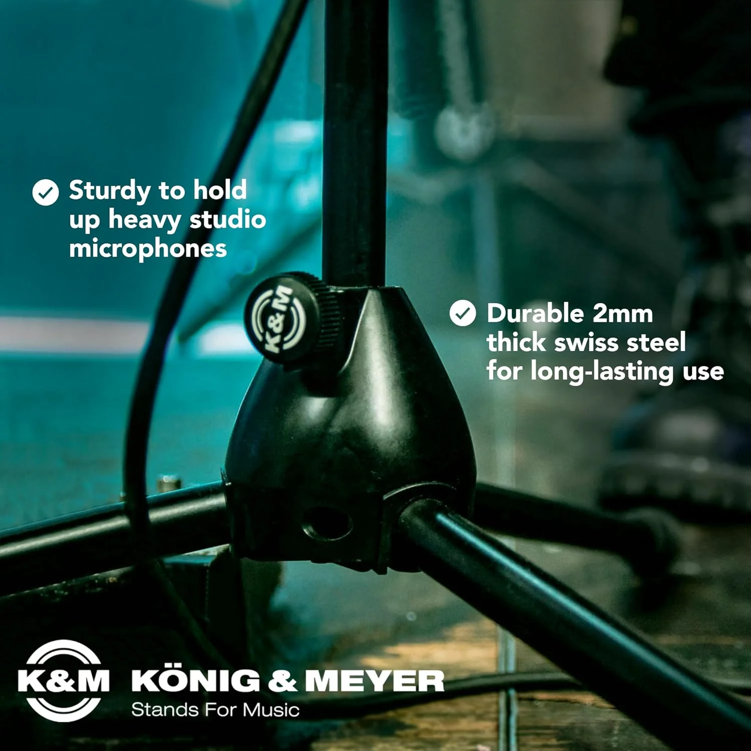 پایه میکروفون استاندارد K&M Konig & Meyer - مدل 25400