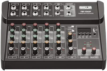 میکسر صوتی اهموجا مدل FMX-106DP با پخش کننده MP3 داخلی و افکت های دیجیتال میکسر صوتی اهموجا مدل FMX-106DP با پخش کننده MP3 داخلی و افکت های دیجیتال