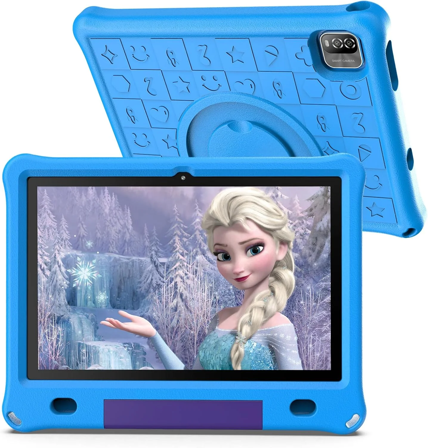 تبلت 10 اینچی اندروید 12 پریتوم برای کودکان، 3 گیگابایت + 64 گیگابایت، صفحه نمایش بزرگ IPS HD، نرم افزار از پیش نصب شده کودکان IWAWa، کنترل برنامه های آموزشی بازی، تبلت WiFi با قاب محافظ کودک (آبی)