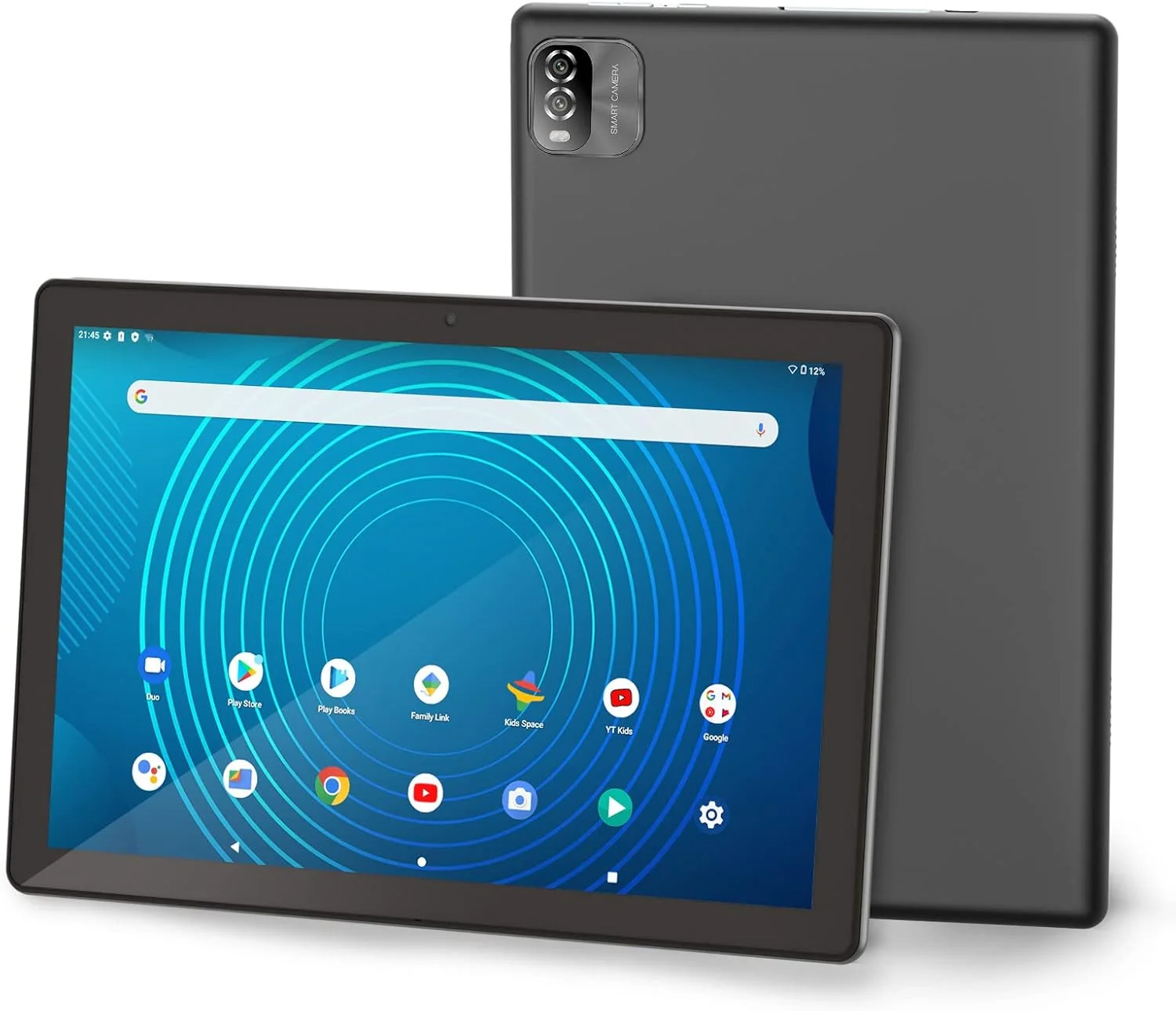 تبلت اندروید 12 پریتوم برای کودکان، صفحه نمایش بزرگ 10 اینچی IPS HD، 3 گیگابایت رم + 64 گیگابایت حافظه داخلی، نرم افزار از پیش نصب شده کودکان iWAWA، کنترل برنامه های آموزشی بازی، تبلت وای فای با قاب محافظ کودک (صورتی)