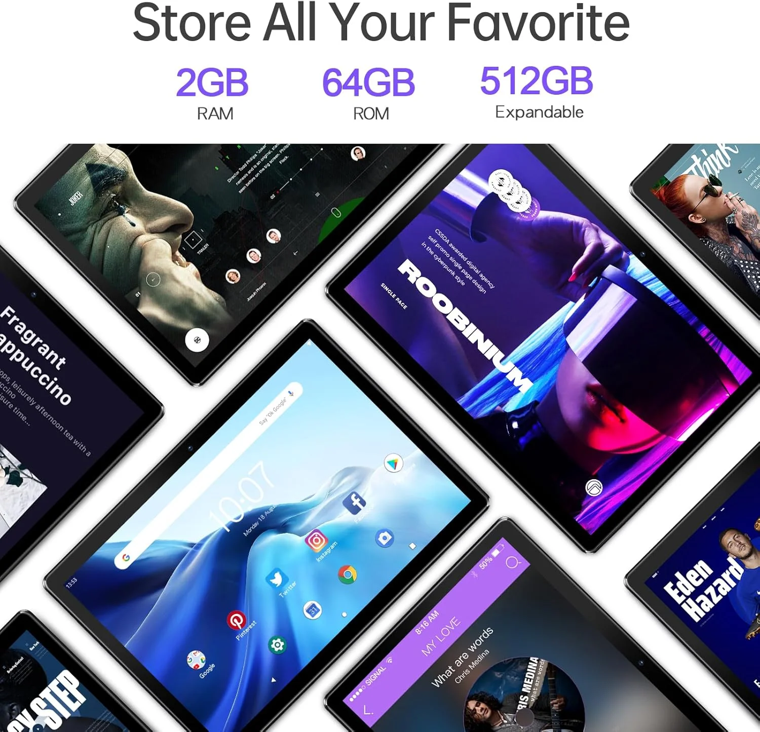 تبلت اندروید ۱۳ وای فای پریتوم، ۶۴ گیگابایت حافظه داخلی، قابل ارتقا تا ۵۱۲ گیگابایت، پردازنده چهار هسته ای، صفحه نمایش HD IPS، باتری ۵۰۰۰ میلی آمپر، دوربین دوگانه، بلوتوث، تبلت (مشکی)