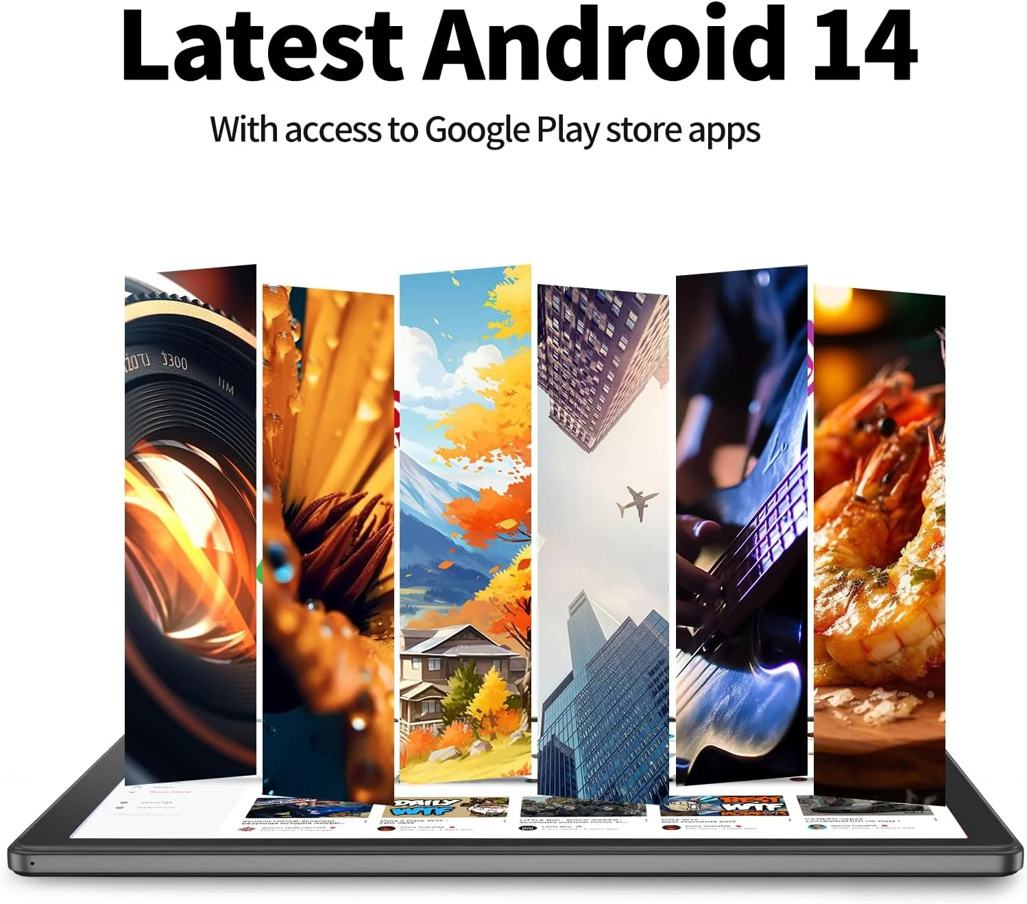 تبلت 10 اینچی PRITOM، تبلت TAB10 اندروید 14، چهار هسته ای، وای فای، 32 گیگابایت، 6000 میلی آمپر ساعت، صفحه نمایش HD IPS، دوربین دوگانه، بلوتوث (خاکستری)