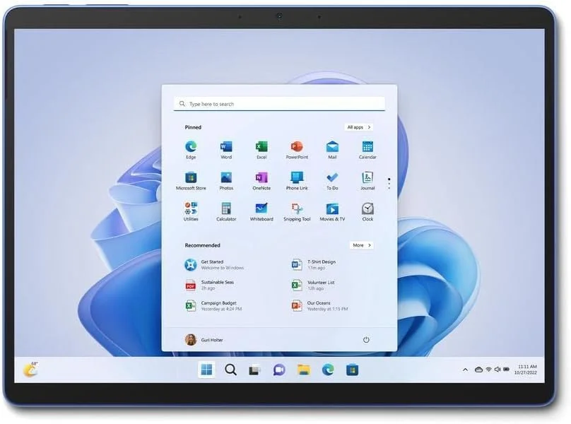 تبلت 2 در 1 مایکروسافت Surface Pro 9، پردازنده Intel Core i7، رم 16 گیگابایت، حافظه SSD 256 گیگابایت، صفحه نمایش لمسی 13 اینچی FHD+، ویندوز 11 پرو، رنگ گرافیت