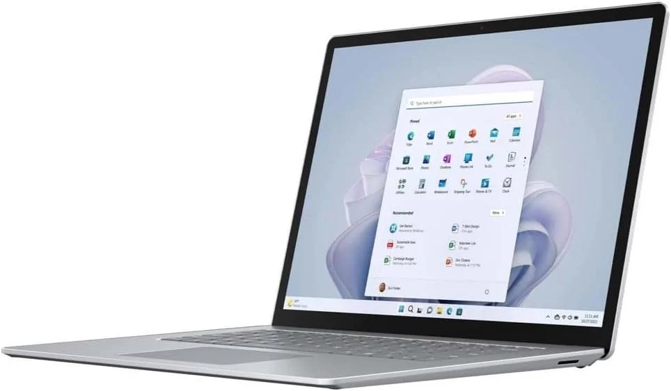 لپ تاپ لمسی 15 اینچی مایکروسافت سرفیس لپ تاپ 5 - 2496 x 1664 - پردازنده نسل دوازدهم Intel Core i7 i7-1265U - پلتفرم Intel Evo - 16 گیگابایت رم - 256 گیگابایت SSD - پلاتینیوم