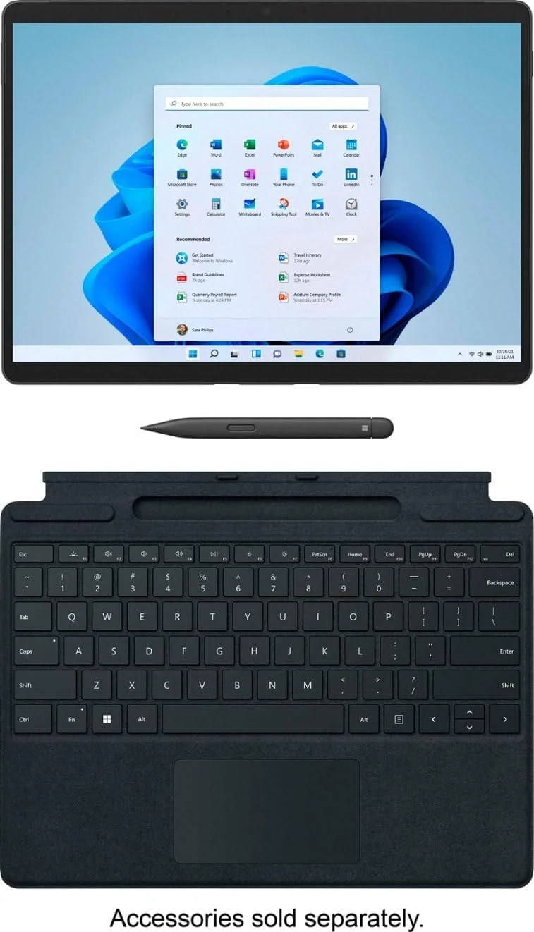 مایکروسافت سرفیس پرو 8 - صفحه لمسی 13 اینچی - پلتفرم Intel Evo Core i5 - حافظه 8 گیگابایتی - SSD 256 گیگابایتی - فقط دستگاه - گرافیت (آخرین مدل)