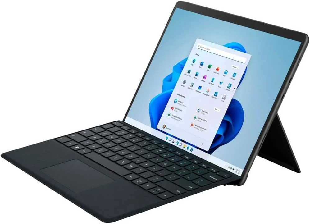 مایکروسافت سرفیس پرو 8 (IUS-00001) پلتفرم Intel Evo Core i5-1135G7 رم 8 گیگابایت SSD 256 گیگابایت صفحه نمایش 13 اینچی PixelSense Flow ویندوز 11 هوم (گرافیتی) به همراه کیبورد مشکی