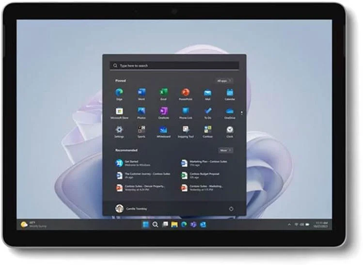 تبلت مایکروسافت Surface Go 4 - صفحه نمایش 10.5 اینچی Full HD - رم 8 گیگابایت - حافظه 64 گیگابایت - پلاتینیوم (بازسازی شده)