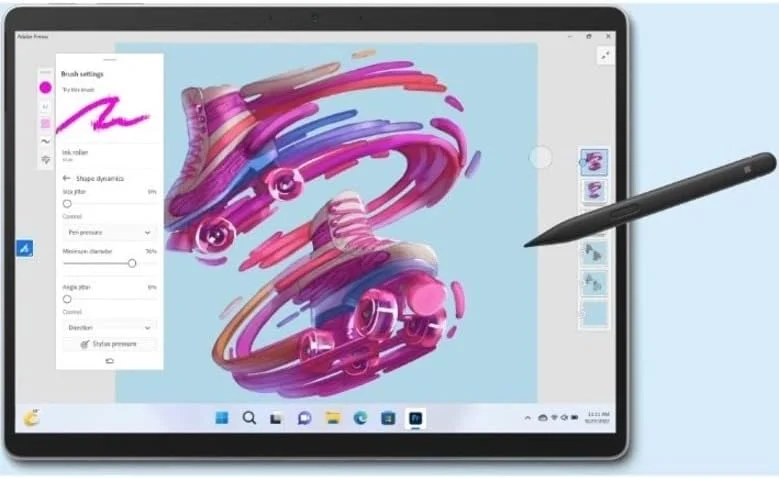 تبلت مایکروسافت سرفیس پرو 9 - 13 اینچ - Core i7 نسل دوازدهم i7-1265U ده هسته ای (10 هسته) 1.80 گیگاهرتز - 16 گیگابایت رم - 256 گیگابایت SSD - ویندوز 10 پرو - پلاتینیوم