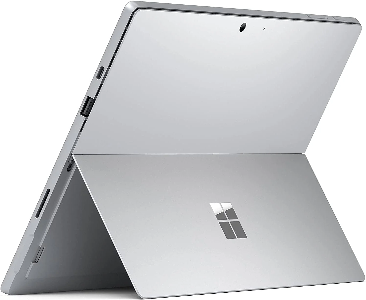 لپ تاپ Microsoft Surface Pro 7+ LTE Advanced، پلاتینیوم، Intel i5-1135G7، رم 8 گیگابایت، SSD 256 گیگابایت، صفحه نمایش لمسی 12.3 اینچی، Windows 10 Pro، ایده آل برای تجارت و گیمینگ - 1S3-00001