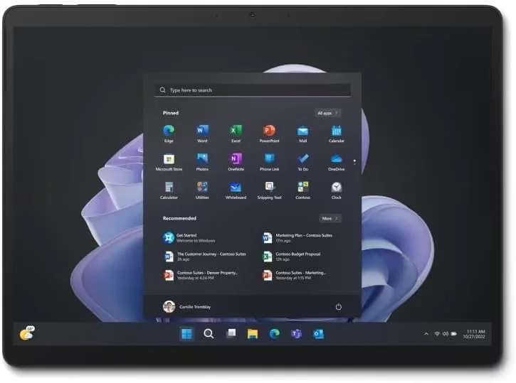 مایکروسافت سرفیس پرو 9 (QIC-00005) صفحه نمایش لمسی 13 اینچی Pixelsense (2880x1920) پردازنده I5-1235U رم 16 گیگابایت حافظه SSD 256 گیگابایت ویندوز 11 نسخه حرفه ای رنگ گرافیت تجدید شده