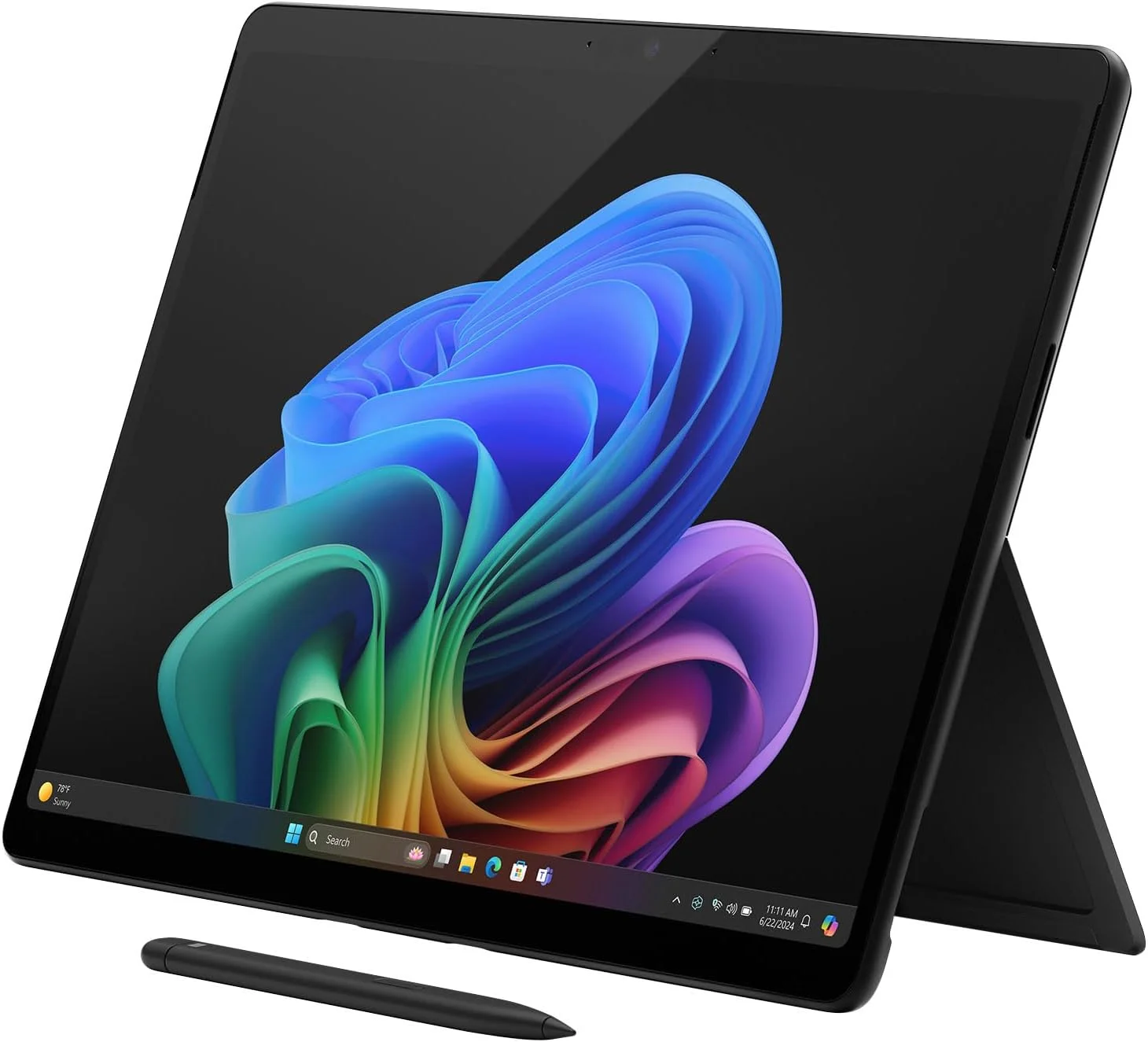 تبلت مایکروسافت سرفیس پرو ۱۳ اینچی (OLED) با پردازنده Copilot+ PC (اسنپدراگون X Elite/16 گیگابایت رم/1 ترابایت SSD) - مشکی - فقط دستگاه (بازسازی شده)