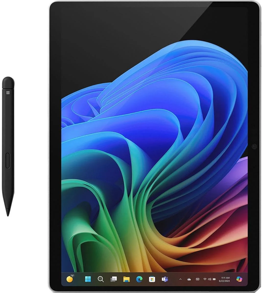 Microsoft Surface Pro for Business 2-n-1 Laptop/Tablet Windows 11 Pro Copilot+ PC, 13" Qualcomm Snapdragon X Plus, 16GB RAM, 512 GB SSD Storage, Platinum