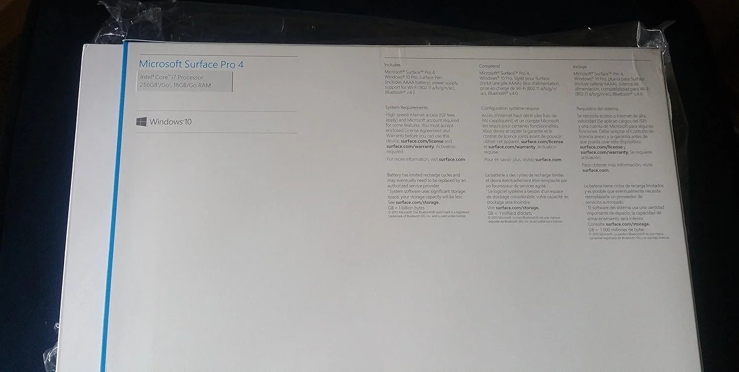 مایکروسافت سرفیس پرو 4 (256 گیگابایت، 16 گیگابایت رم، پردازنده Intel Core i7e)