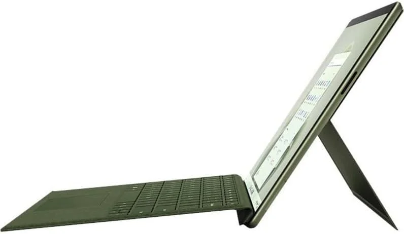 تبلت مایکروسافت Surface Pro 9 - ۱۳ اینچ - Core i7 نسل دهم i7-1265U ده هسته ای (۱۰ هسته) - ۱۶ گیگابایت رم - ۵۱۲ گیگابایت SSD - ویندوز ۱۱ پرو ۶۴ بیتی - Forest - ۲۸۸۰ x ۱۹۲۰ - نمایشگر PixelSense - حداکثر ۱۵.۵۰ ساعت